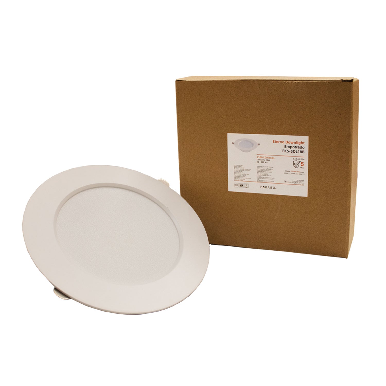Downlight Empotrado 18W 6000K – Fokasu